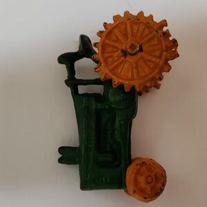 Vintage Iron Metal Tractor Toy